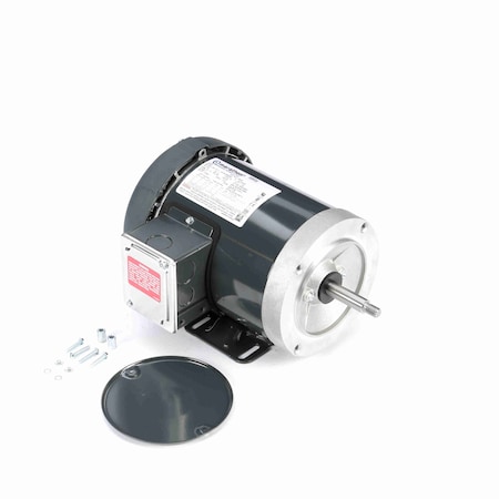 Leeson 1 Hp Jet Pump Motor, 3 Phase, 3600 Rpm, 230/460 V, 56J Frame, Tefc J063A